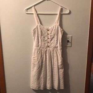 Eyelet Lace Dress with POCKETS!